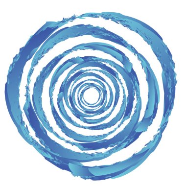 Huysuz, dokulu daire elementi. Dairesel sıçrama şekli