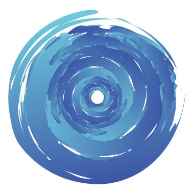 Huysuz, dokulu daire elementi. Dairesel sıçrama şekli