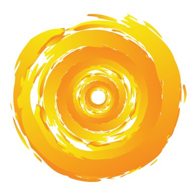 Huysuz, dokulu daire elementi. Dairesel sıçrama şekli