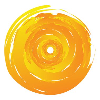 Huysuz, dokulu daire elementi. Dairesel sıçrama şekli