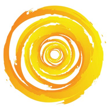 Huysuz, dokulu daire elementi. Dairesel sıçrama şekli