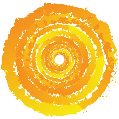 Huysuz, dokulu daire elementi. Dairesel sıçrama şekli