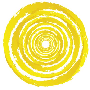 Huysuz, dokulu daire elementi. Dairesel sıçrama şekli