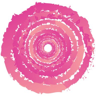 Huysuz, dokulu daire elementi. Dairesel sıçrama şekli