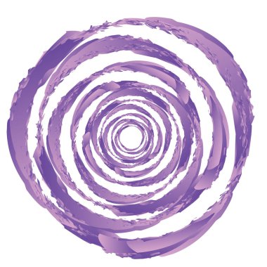 Huysuz, dokulu daire elementi. Dairesel sıçrama şekli