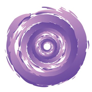 Huysuz, dokulu daire elementi. Dairesel sıçrama şekli