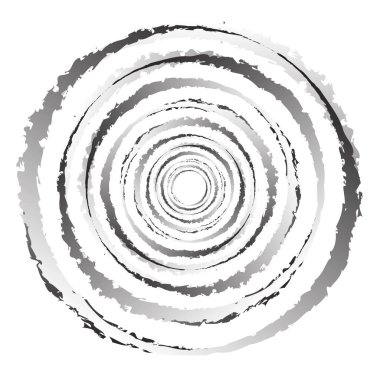 Huysuz, dokulu daire elementi. Dairesel sıçrama şekli