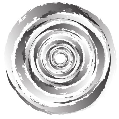 Huysuz, dokulu daire elementi. Dairesel sıçrama şekli