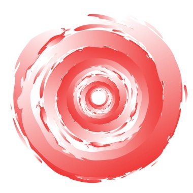 Huysuz, dokulu daire elementi. Dairesel sıçrama şekli