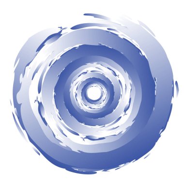 Huysuz, dokulu daire elementi. Dairesel sıçrama şekli