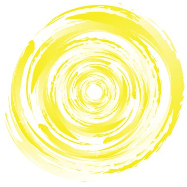 Huysuz, dokulu daire elementi. Dairesel sıçrama şekli