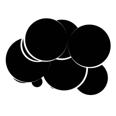 Rastgele daireler soyut geometrik bileşim