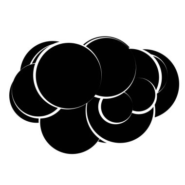 Rastgele daireler soyut geometrik bileşim