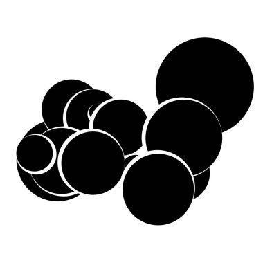 Rastgele daireler soyut geometrik bileşim