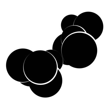 Rastgele daireler soyut geometrik bileşim