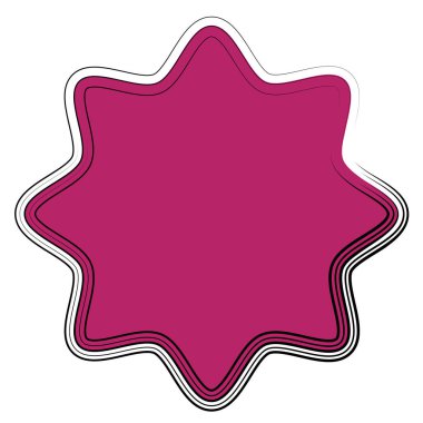 Yıldız patlaması, güneş patlaması yıldız şekli vektör elementi 