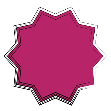 Yıldız patlaması, güneş patlaması yıldız şekli vektör elementi 