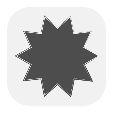 Yıldız patlaması, güneş patlaması yıldız şekli vektör elementi 