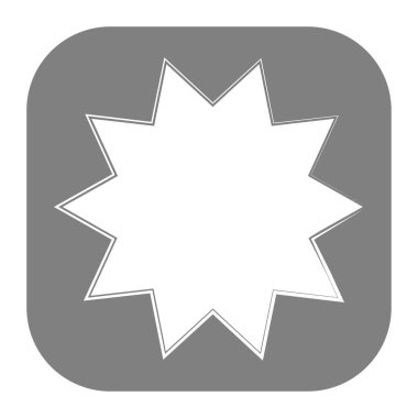 Yıldız patlaması, güneş patlaması yıldız şekli vektör elementi 