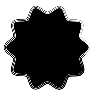 Yıldız patlaması, güneş patlaması yıldız şekli vektör elementi 