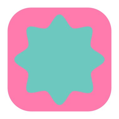 Yıldız patlaması, güneş patlaması yıldız şekli vektör elementi 