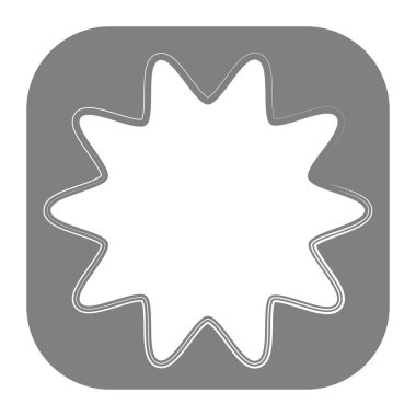 Yıldız patlaması, güneş patlaması yıldız şekli vektör elementi 