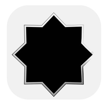 Yıldız patlaması, güneş patlaması yıldız şekli vektör elementi 