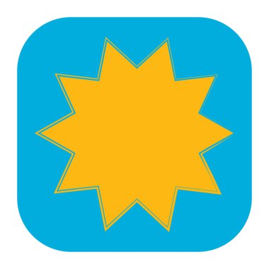 Yıldız patlaması, güneş patlaması yıldız şekli vektör elementi 