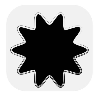 Yıldız patlaması, güneş patlaması yıldız şekli vektör elementi 