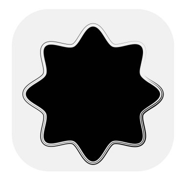 Yıldız patlaması, güneş patlaması yıldız şekli vektör elementi 