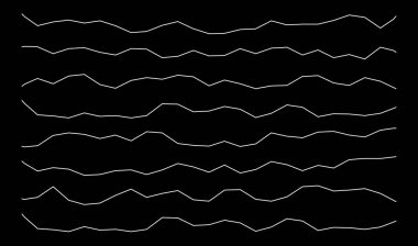 Dalgalı, zig-zag çizgileri, çizgili element
