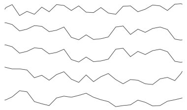 Dalgalı, zig-zag çizgileri, çizgili element