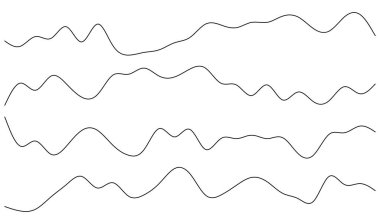 Dalgalı, zig-zag çizgileri, çizgili element