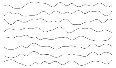 Dalgalı, zig-zag çizgileri, çizgili element