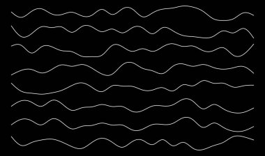 Dalgalı, zig-zag çizgileri, çizgili element