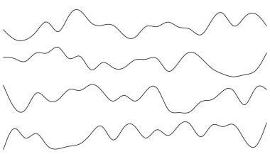 Dalgalı, zig-zag çizgileri, çizgili element