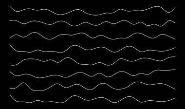 Dalgalı, zig-zag çizgileri, çizgili element