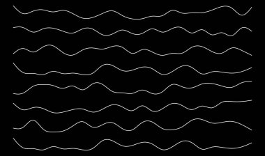 Dalgalı, zig-zag çizgileri, çizgili element