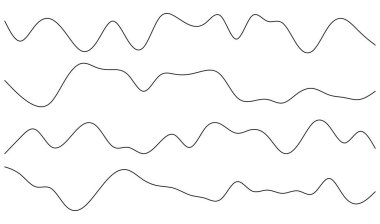 Dalgalı, zig-zag çizgileri, çizgili element