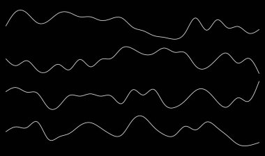 Dalgalı, zig-zag çizgileri, çizgili element