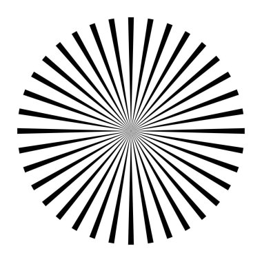 Güneş patlaması, yıldız patlaması radyal ve yayılan çizgiler, çizgiler