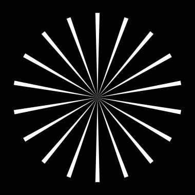 Güneş patlaması, yıldız patlaması radyal ve yayılan çizgiler, çizgiler