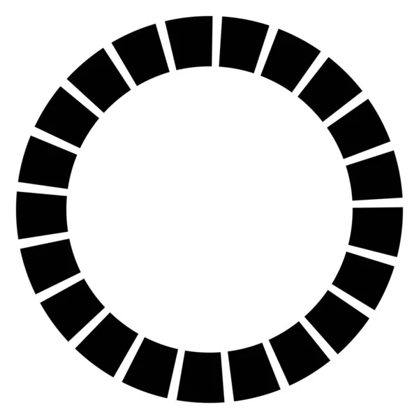 Élément Cercle Géométrique Avec Lignes Pointillées Géométrique Radiale Élément Rayonnant — Image vectorielle