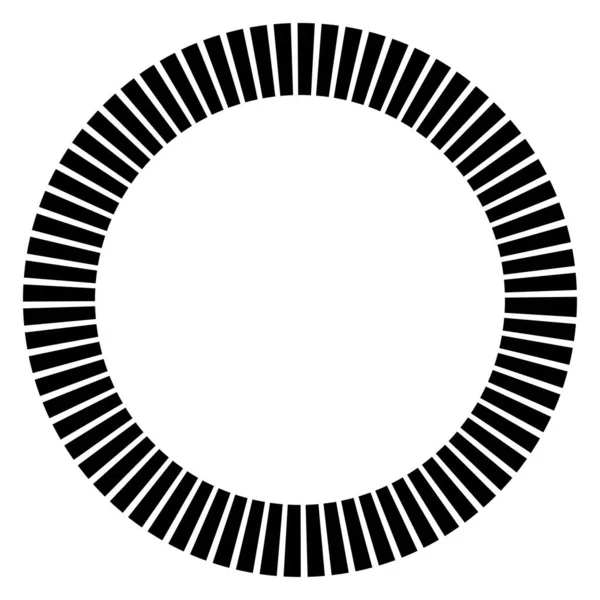 Geometric Circle Element Dashed Lines Geometric Radial Radiating Element Stock — Stok Vektör