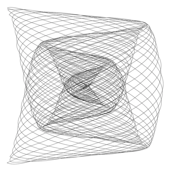 Abstract Line Art Drawing Element — Stockový vektor