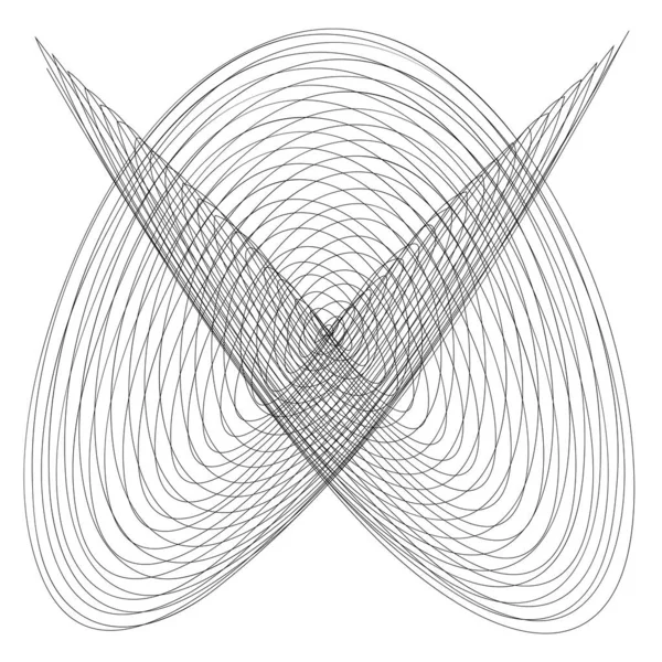 Abstract Line Art Drawing Element — Stockový vektor