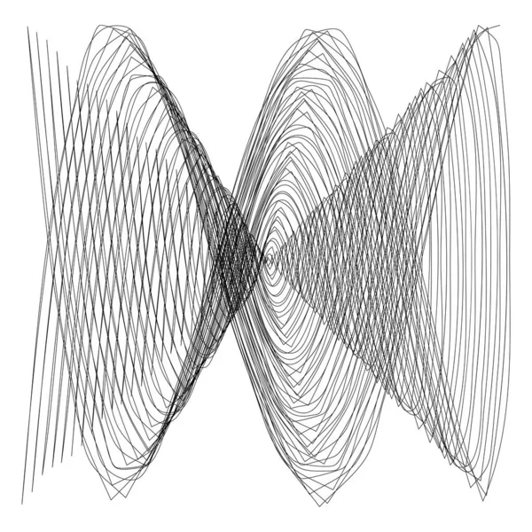 Abstract Line Art Drawing Element — Vettoriale Stock