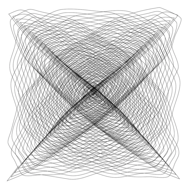Element Der Abstrakten Linienzeichnung — Stockvektor