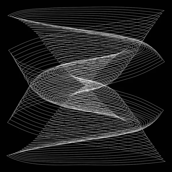 Abstract Line Art Drawing Element — Vettoriale Stock