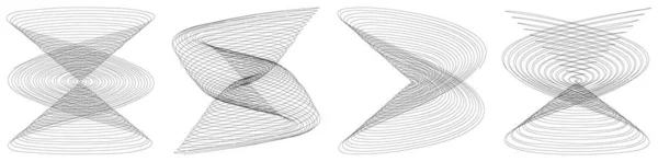 Élément Abstrait Dessin Ligne Illustration Vectorielle Stock Graphiques Clip Art — Image vectorielle